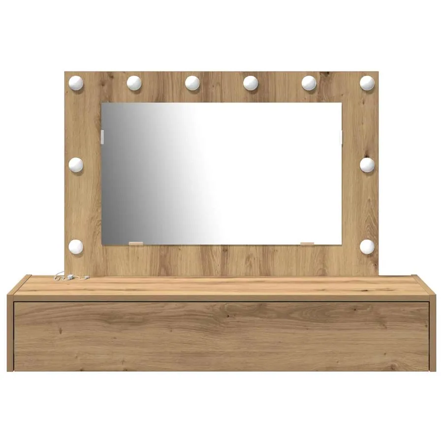 Table de Toilette Marron 100 x 40 x 70 cm Bois d'ingénierie - 5