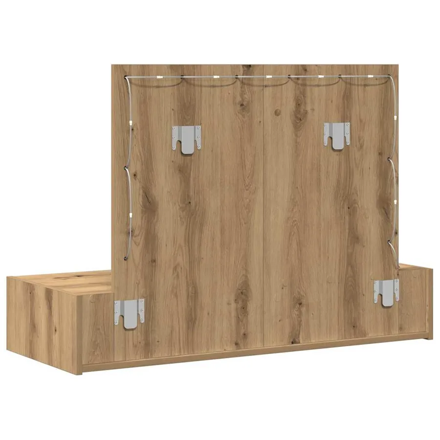Table de Toilette Marron 100 x 40 x 70 cm Bois d'ingénierie - 7