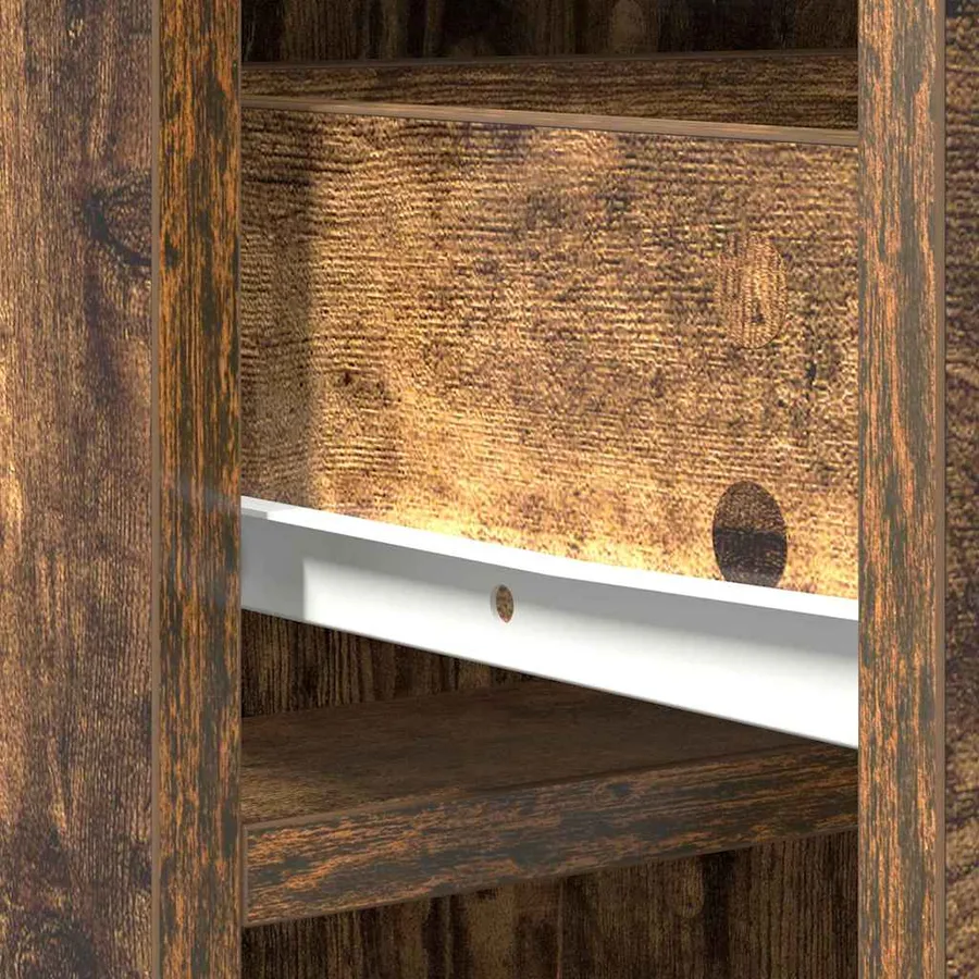 Haut Armoire Chêne fumé 40 x 40,5 x 135 cm Bois d'ingénierie - 10