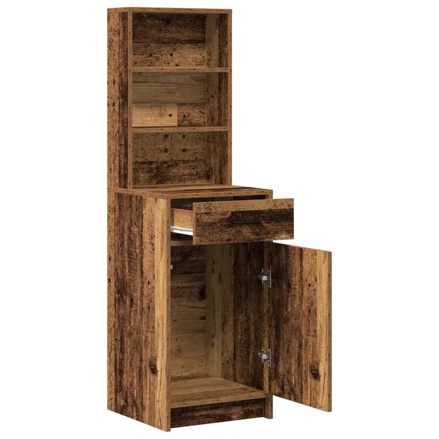 Haut Armoire Bois ancien 40 x 40,5 x 135 cm Bois d'ingénierie - 5