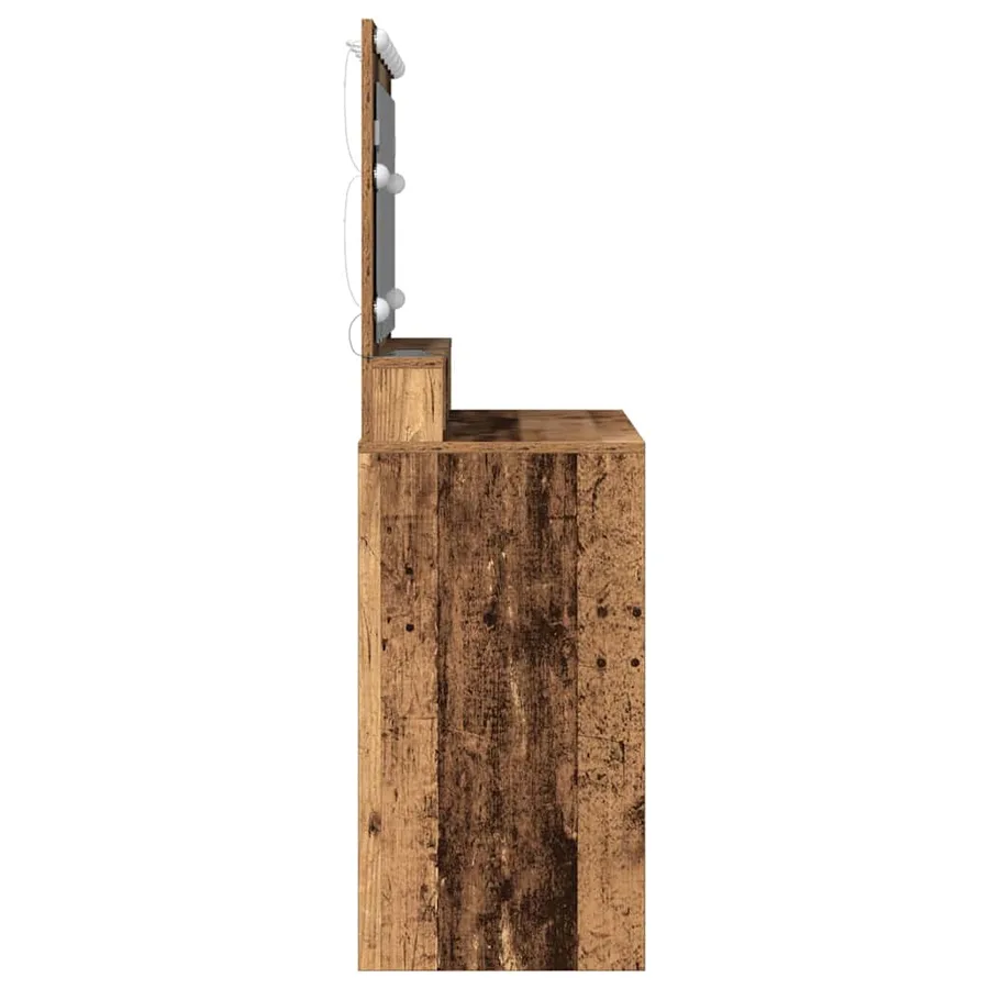 Table de Toilette avec étagère Bois ancien 100 x 41 x 135 cm - 5