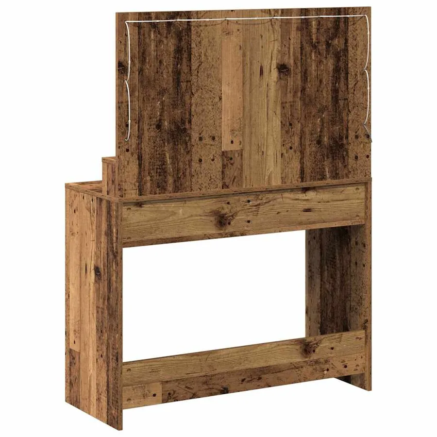 Table de Toilette avec étagère Bois ancien 100 x 41 x 135 cm - 6