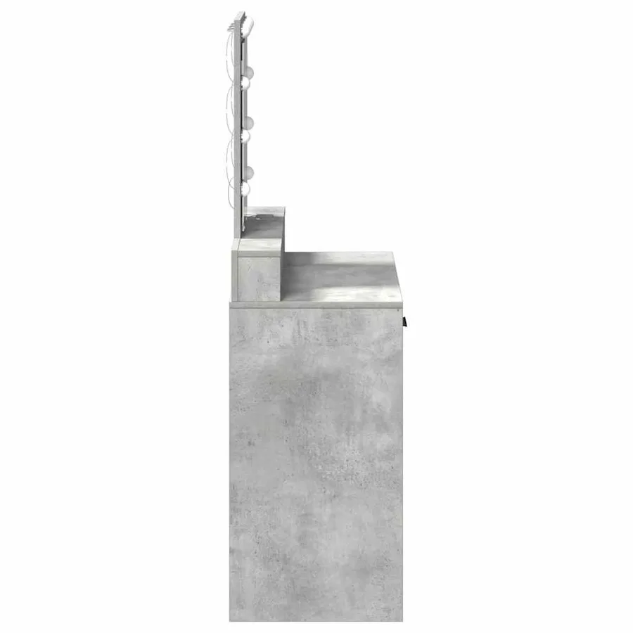 Table de Toilette Gris 79 x 41 x 140 cm Bois d'ingénierie - 6