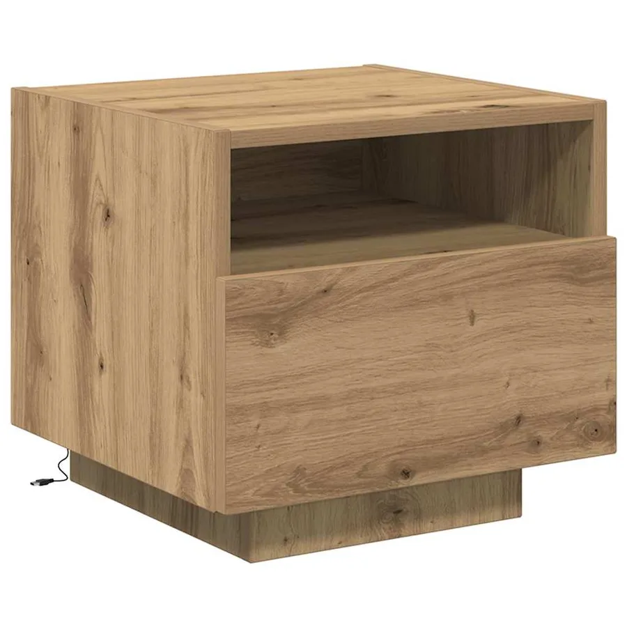 Cabinet de chevet Chêne artisanal 40 x 39 x 37 cm - 2