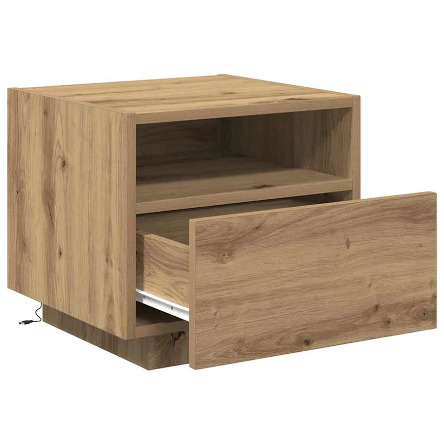 Cabinet de chevet Chêne artisanal 40 x 39 x 37 cm - 5