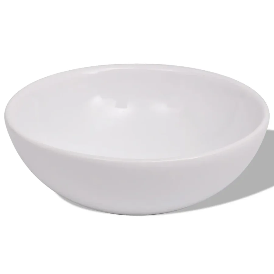 Meuble de salle de bain 4 pcs avec lavabo et robinet Beige - 5