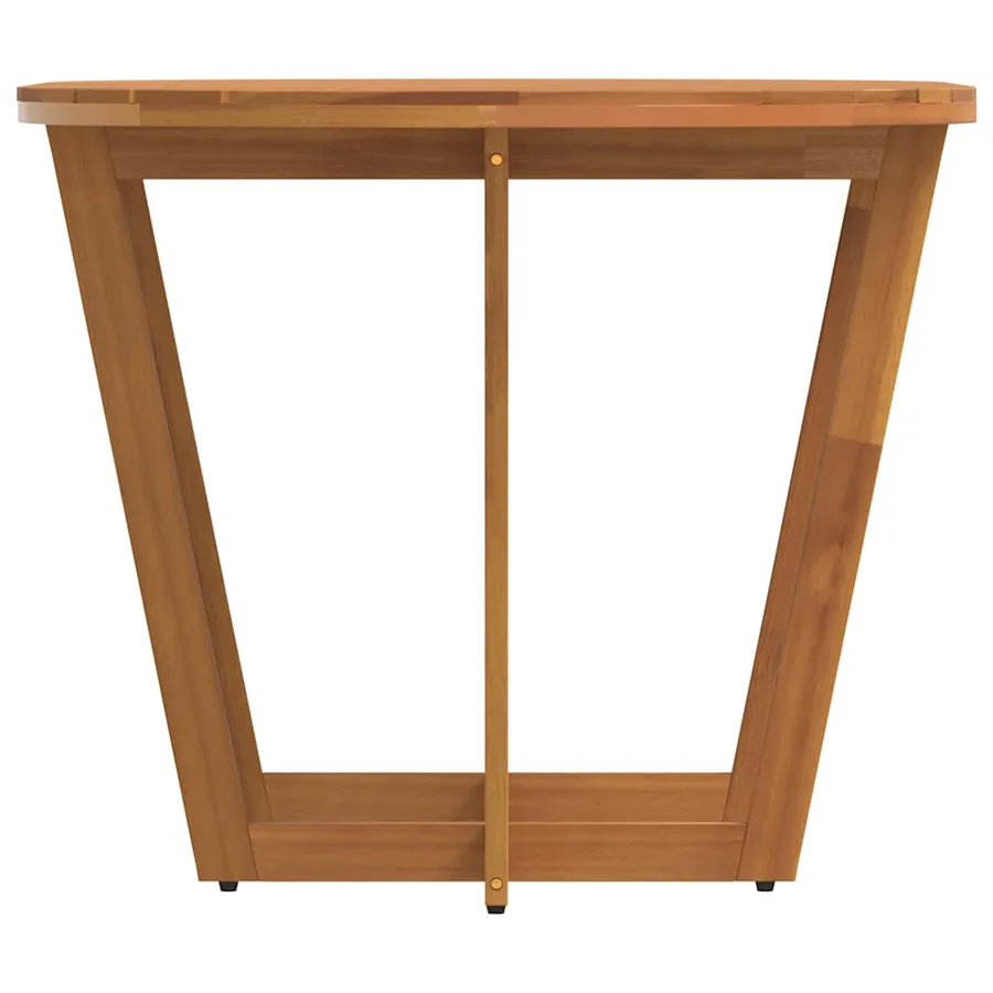 Table de jardin ovale 150 x 90 x 75 cm en bois d'acacia massif - 6