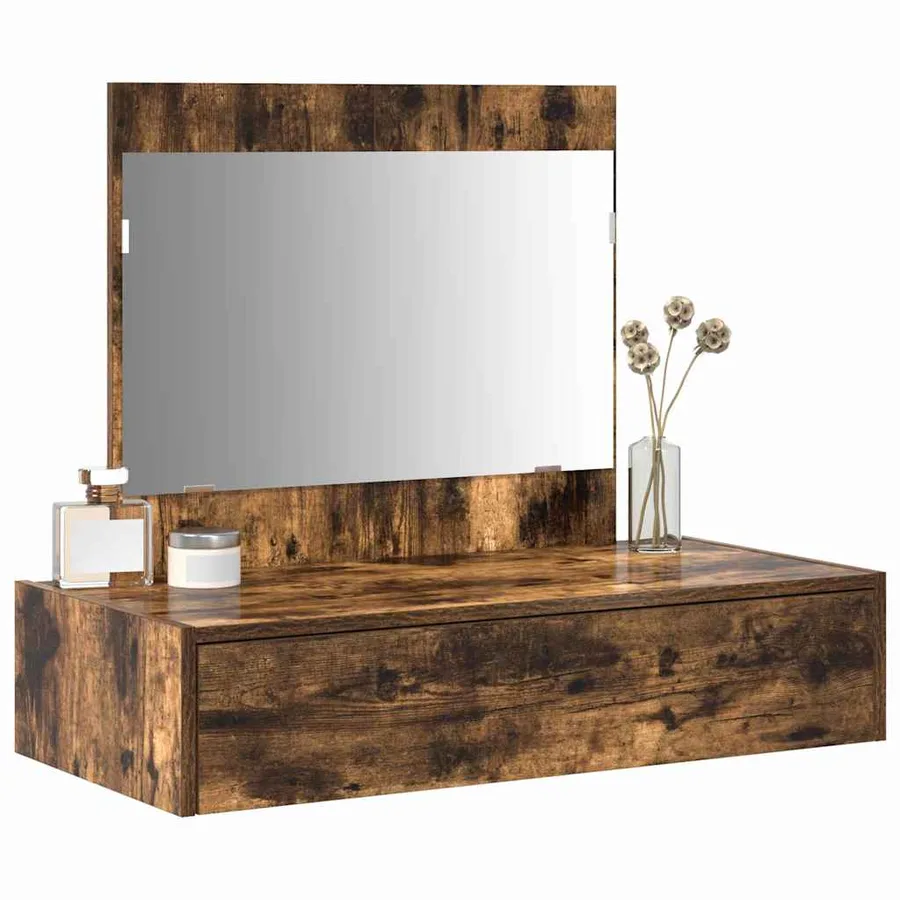Table de Toilette Marron 83 x 40 x 70 cm Bois d'ingénierie - 3