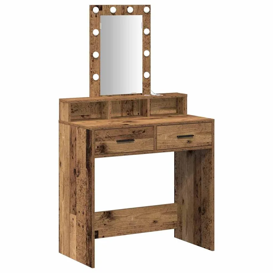Table de Toilette Marron 79 x 41 x 140 cm Bois d'ingénierie - 2