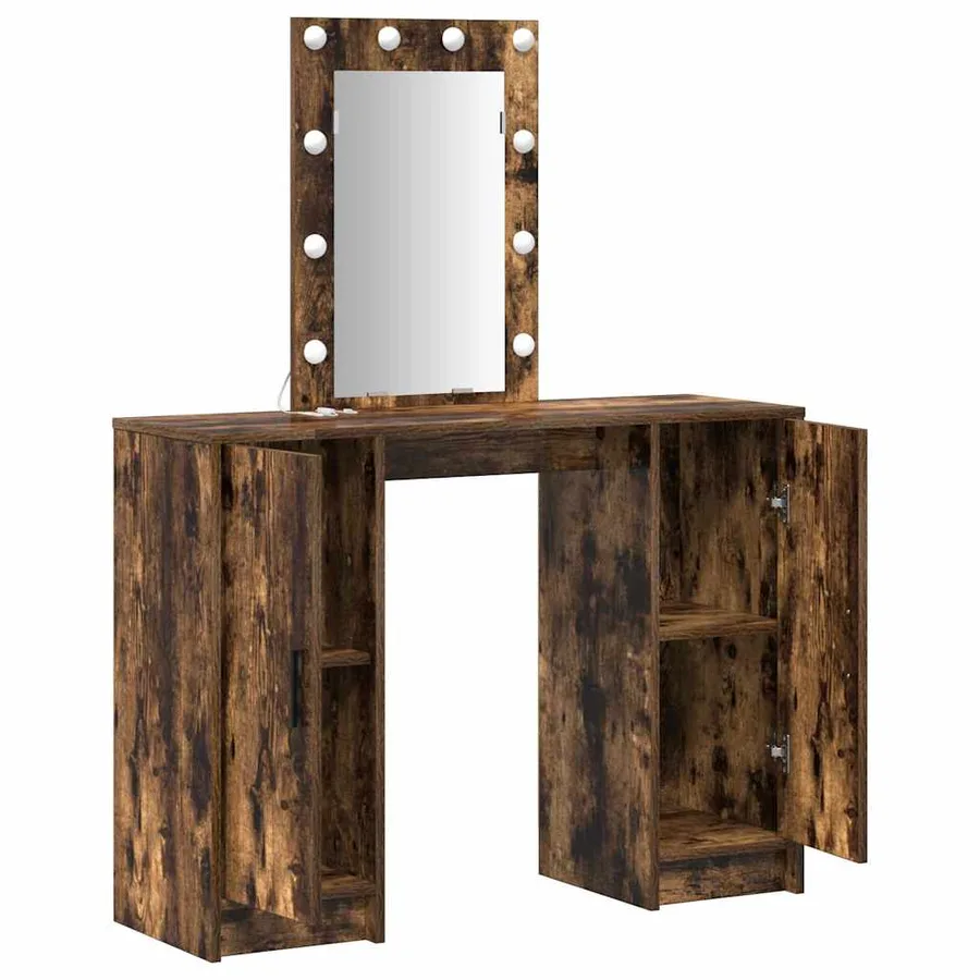 Table de Toilette Marron 102 x 33 x 135 cm Bois d'ingénierie - 4