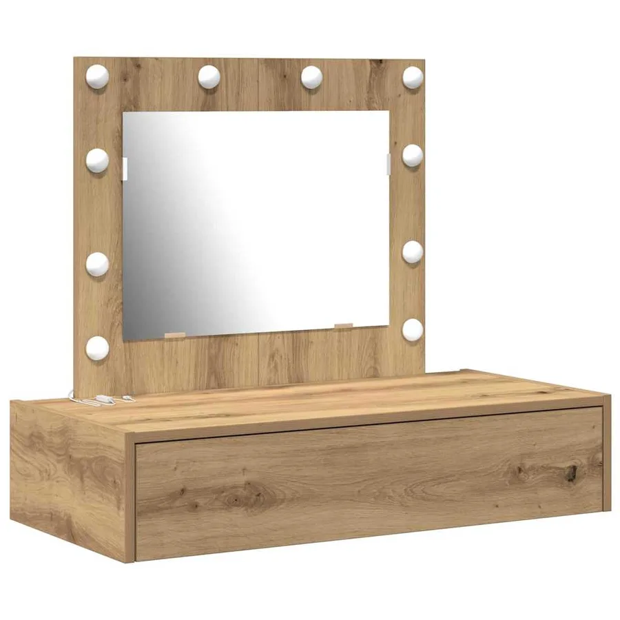 Table de Toilette Marron 83 x 40 x 70 cm Bois d'ingénierie - 2