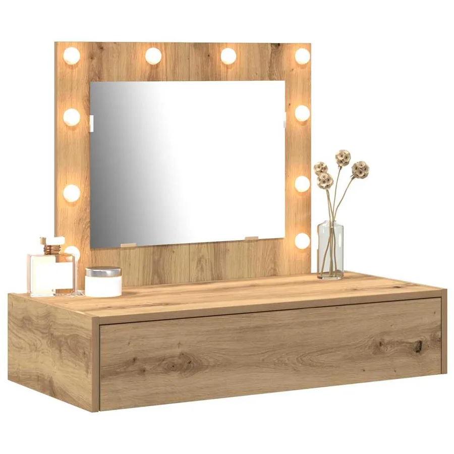 Table de Toilette Marron 83 x 40 x 70 cm Bois d'ingénierie - 3