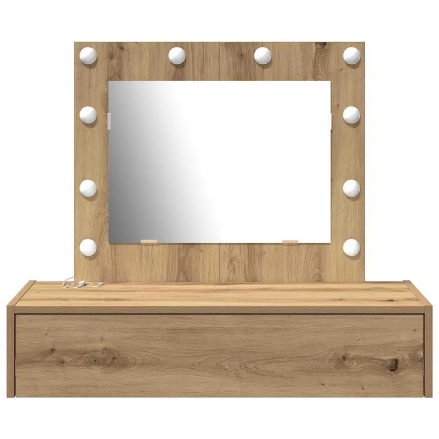 Table de Toilette Marron 83 x 40 x 70 cm Bois d'ingénierie - 5