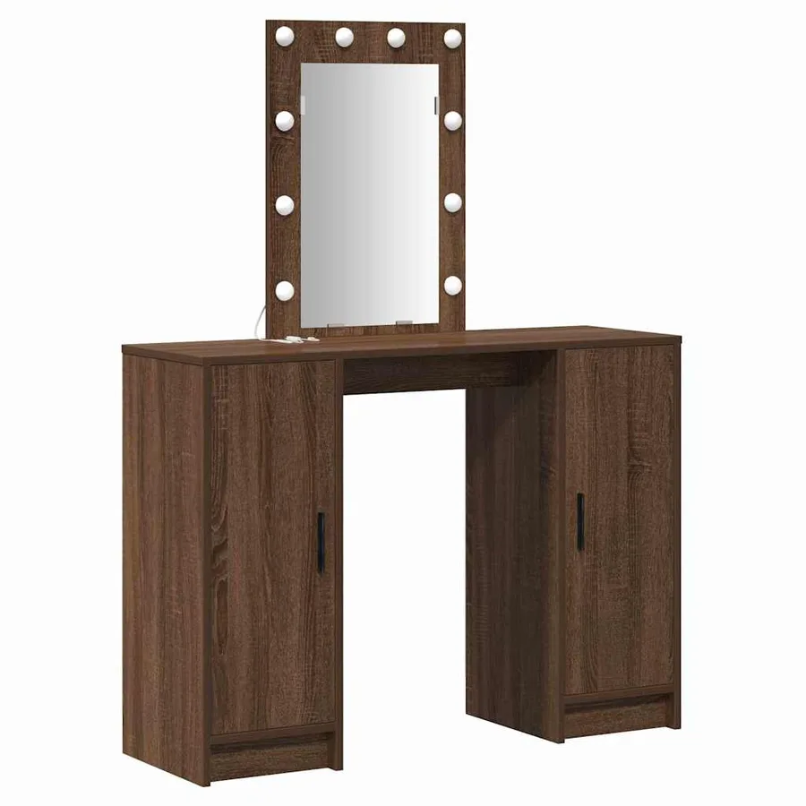 Table de Toilette Marron 102 x 33 x 135 cm Bois d'ingénierie - 2