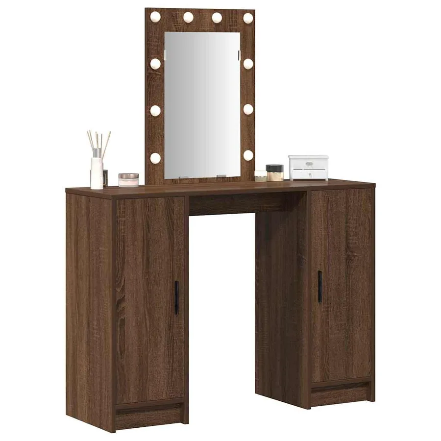 Table de Toilette Marron 102 x 33 x 135 cm Bois d'ingénierie - 3