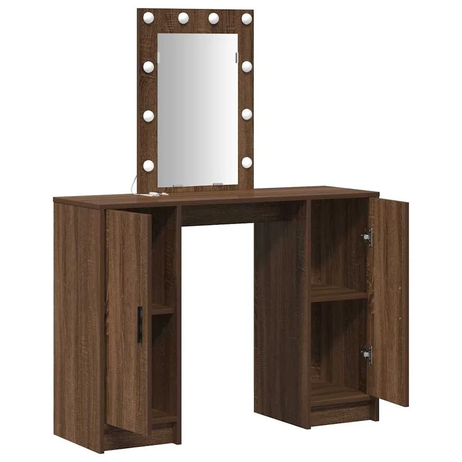Table de Toilette Marron 102 x 33 x 135 cm Bois d'ingénierie - 4