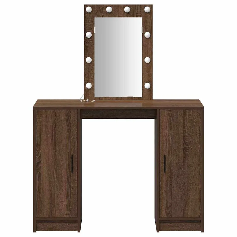 Table de Toilette Marron 102 x 33 x 135 cm Bois d'ingénierie - 5
