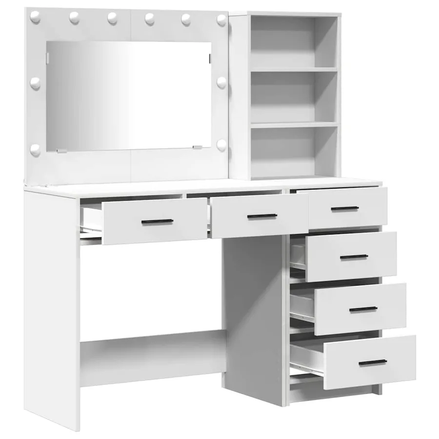 Table de Toilette Blanc 78.5 x 41 x 135 cm Bois d'ingénierie - 7