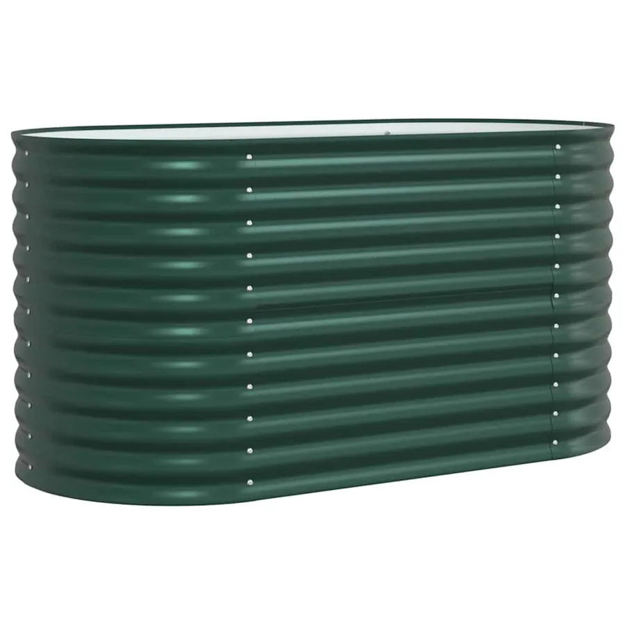 Lit surélevé Vert 160 x 80 x 81 cm Acier - 2