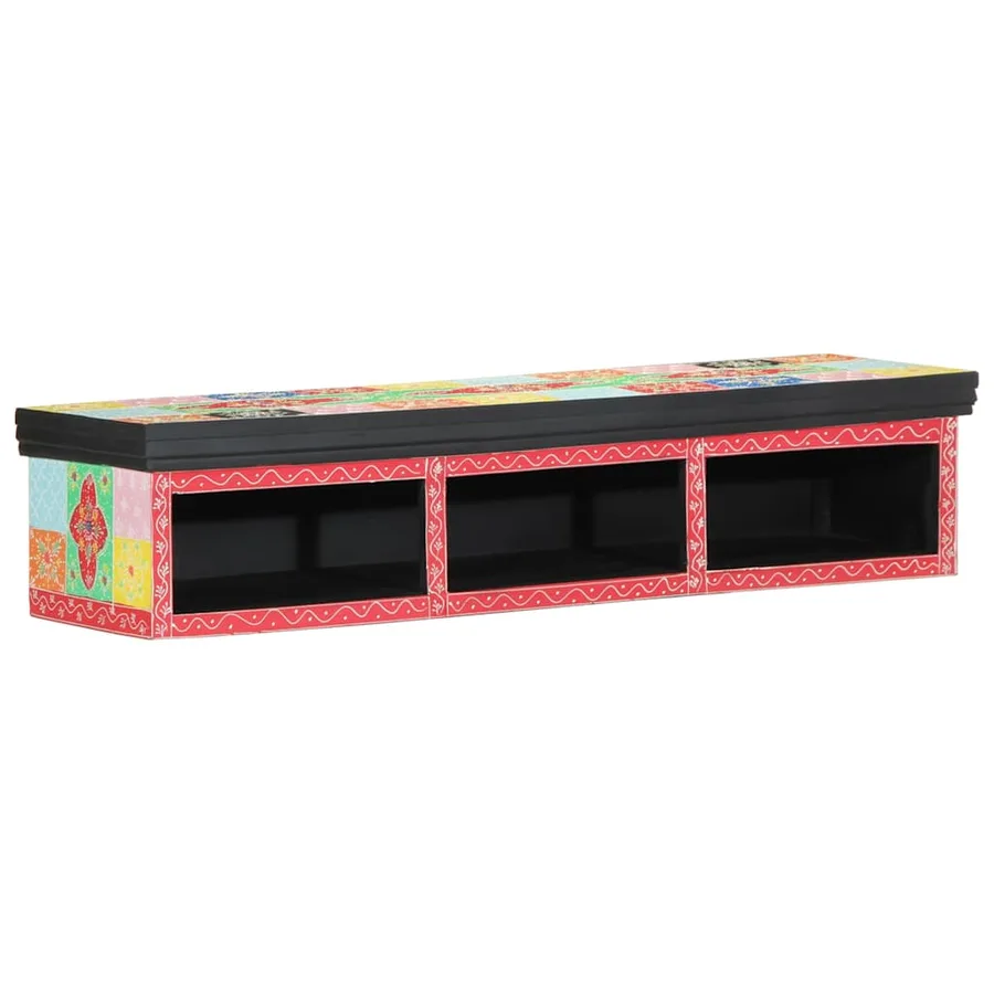 Meuble TV Multicolore 100 x 30 x 22 cm Bois d'ingénierie - 5