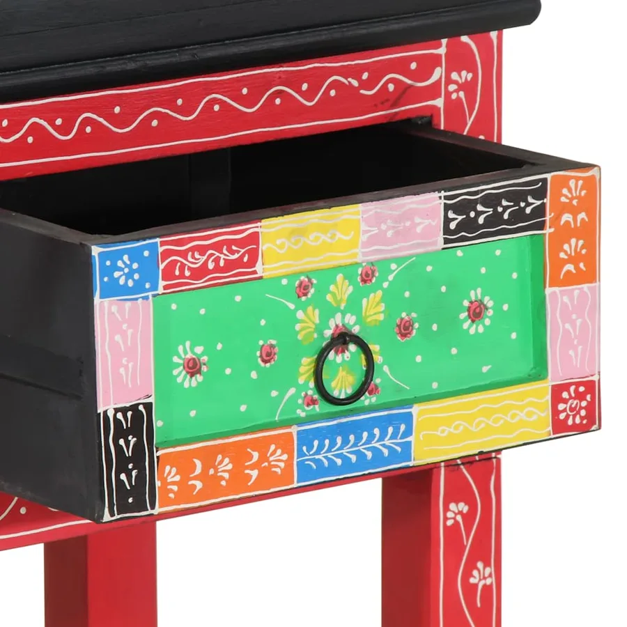 Table console avec tiroir Multicolore 100 x 30 x 77 cm - 10