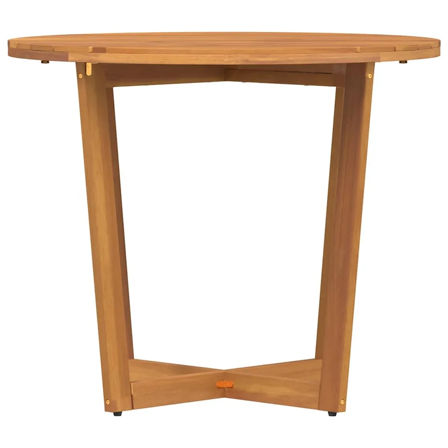 Table de jardin ronde Ø90x75 cm en bois massif d'acacia - 5