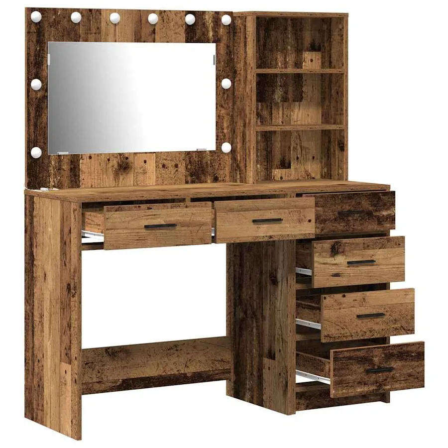 Table de Toilette Marron 78.5 x 41 x 135 cm Bois d'ingénierie - 7