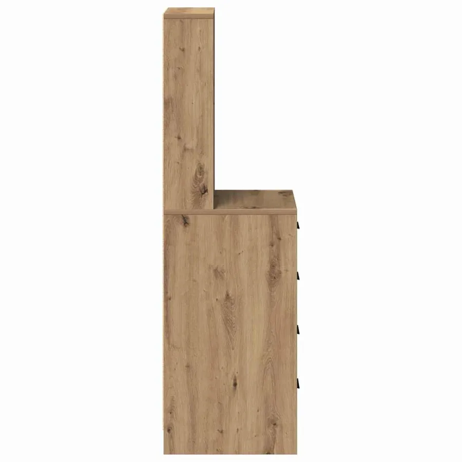 Haut Armoire chêne artisanal 40 x 41 x 135 cm Bois d'ingénierie - 7