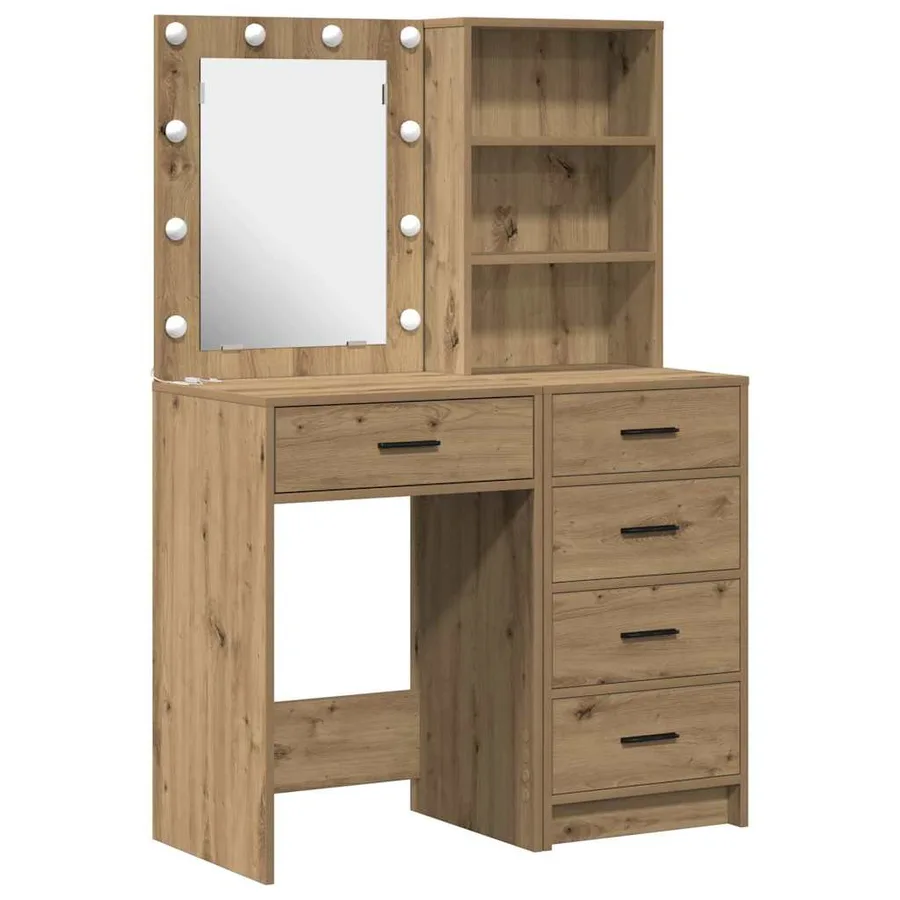 Table de Toilette 2 pcs Marron 50 x 41 x 135 cm - 2