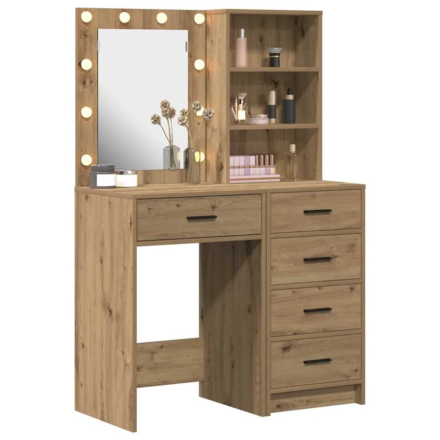 Table de Toilette 2 pcs Marron 50 x 41 x 135 cm - 3