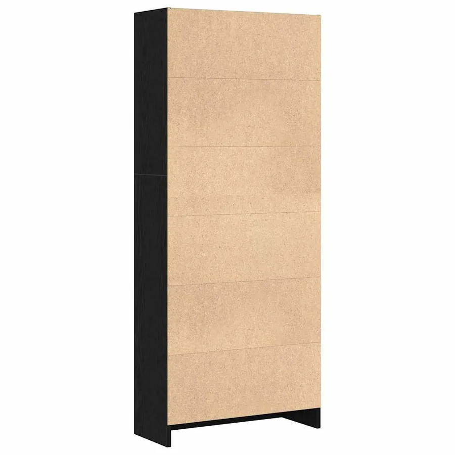 Étagère Chêne noir 60 x 24 x 143 cm Bois d'ingénierie - 5