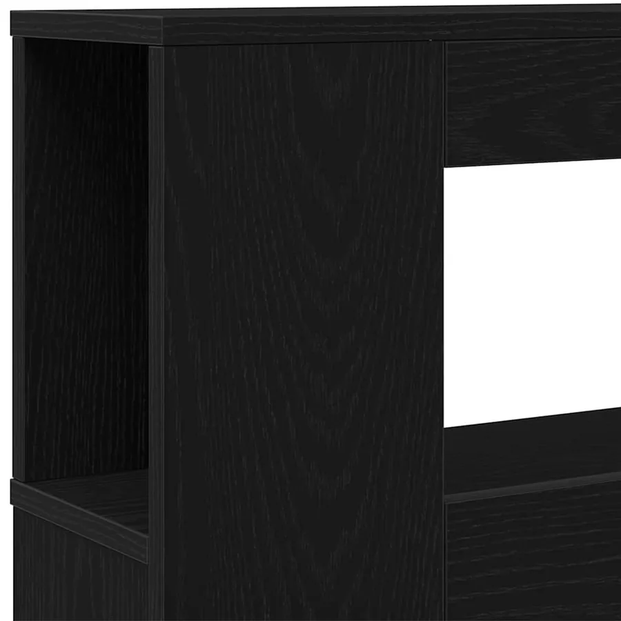 Tête de lit LED avec étagère Chêne noir 100 x 18,5 x 103,5 cm - 10