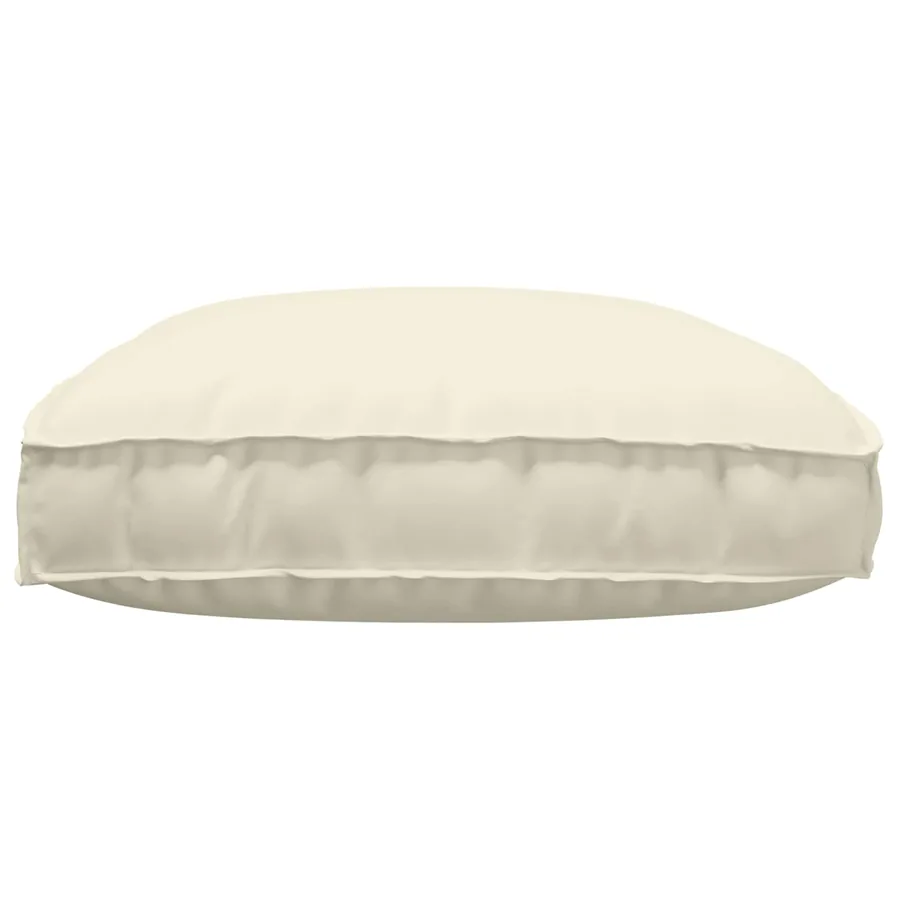 Coussin Crème 120 x 80 x 12 cm Tissu Oxford - 4