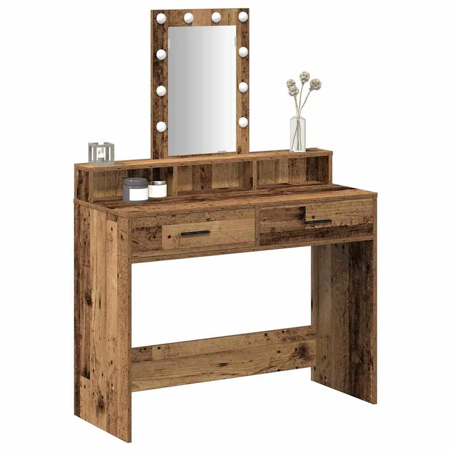 Table de Toilette Marron 100 x 41 x 140 cm Bois d'ingénierie - 3
