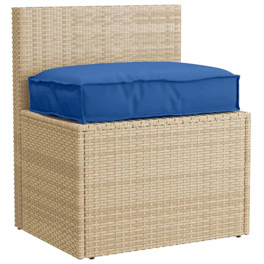 Coussin Bleu royal 60 x 40 x 8 cm Tissu Oxford - 2