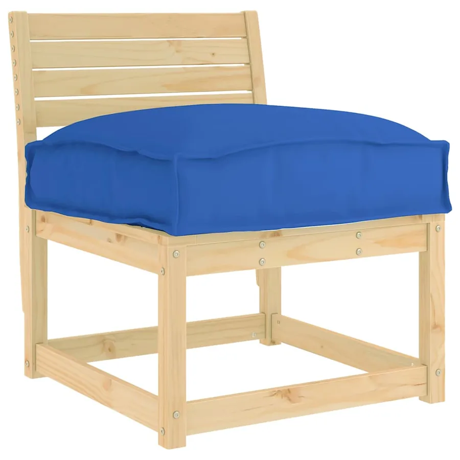 Coussin Bleu royal 60 x 40 x 8 cm Tissu Oxford - 3