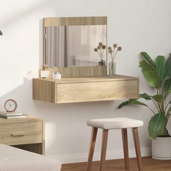 Table de Toilette Marron 83 x 40 x 70 cm Bois d'ingénierie
