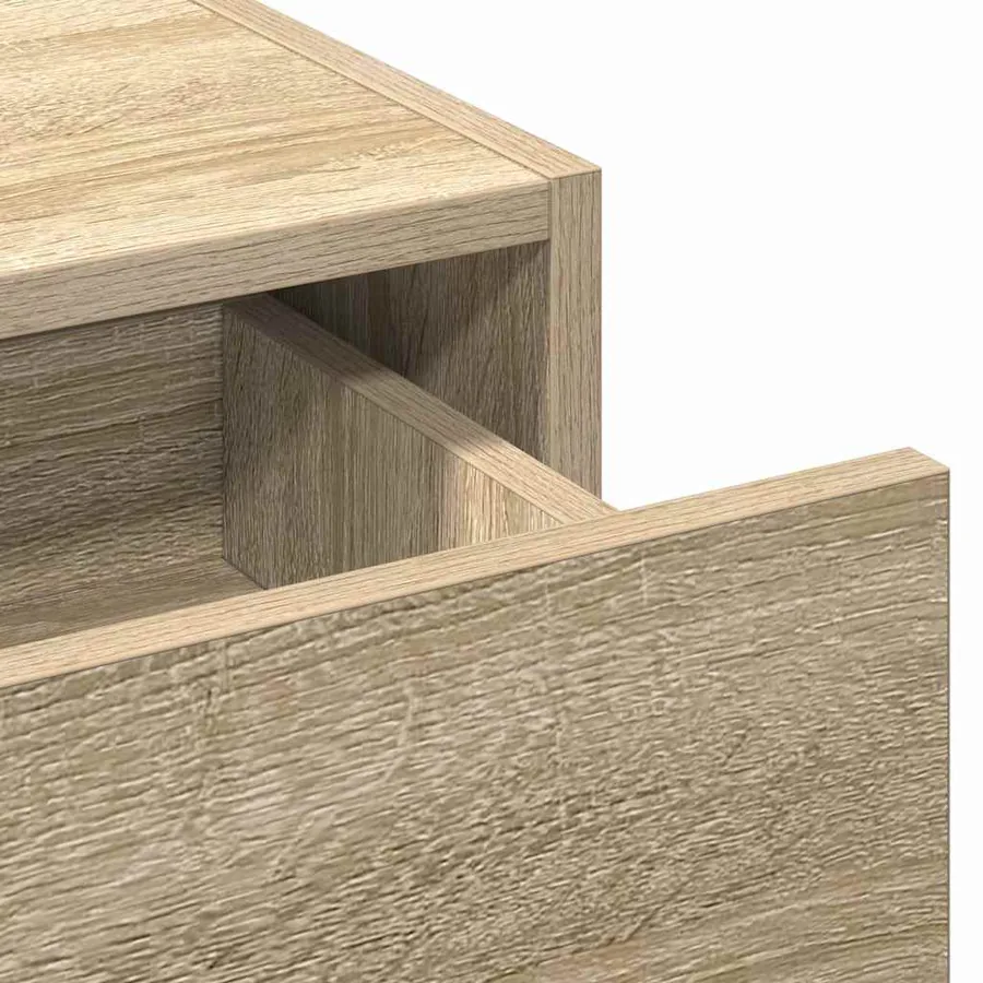 Table de Toilette Marron 83 x 40 x 70 cm Bois d'ingénierie - 9