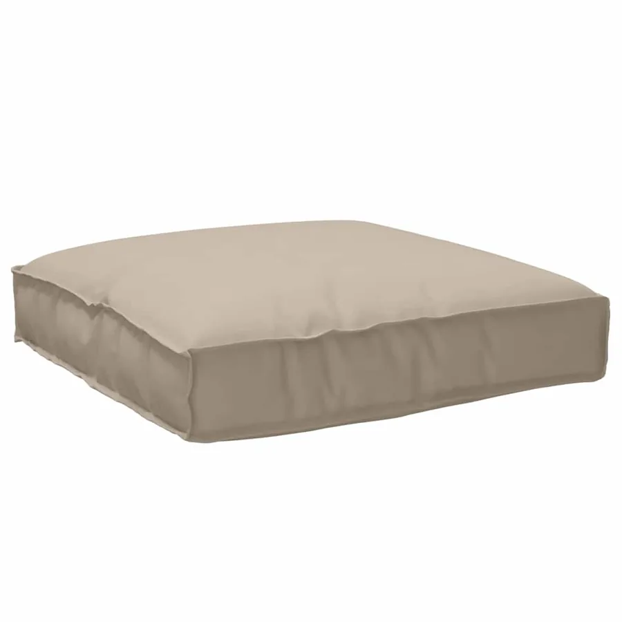Coussin Taupe 80 x 80 x 12 cm Tissu Oxford - 2