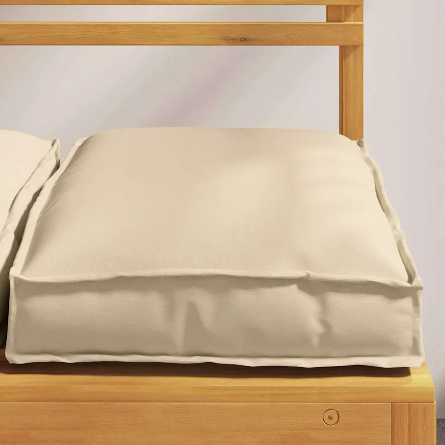 Coussin 6 pcs Beige 40 x 40 x 8 cm Tissu Oxford - 4