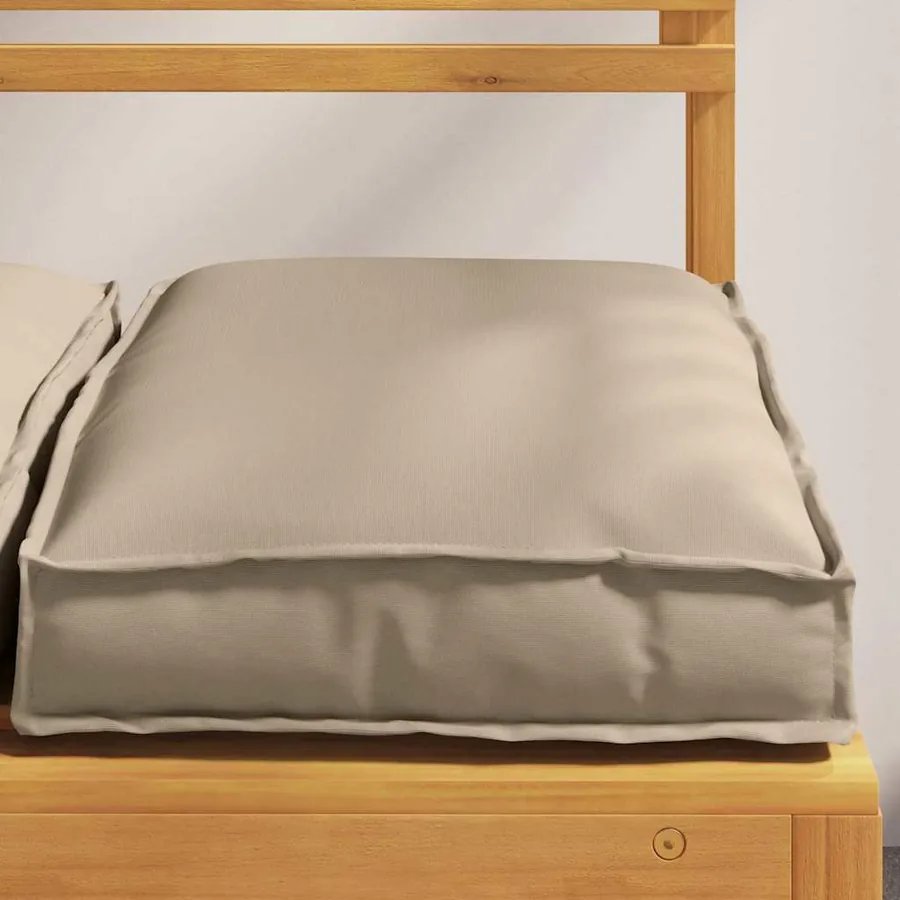 Coussin 4 pcs Taupe 40 x 40 x 8 cm Tissu Oxford - 4