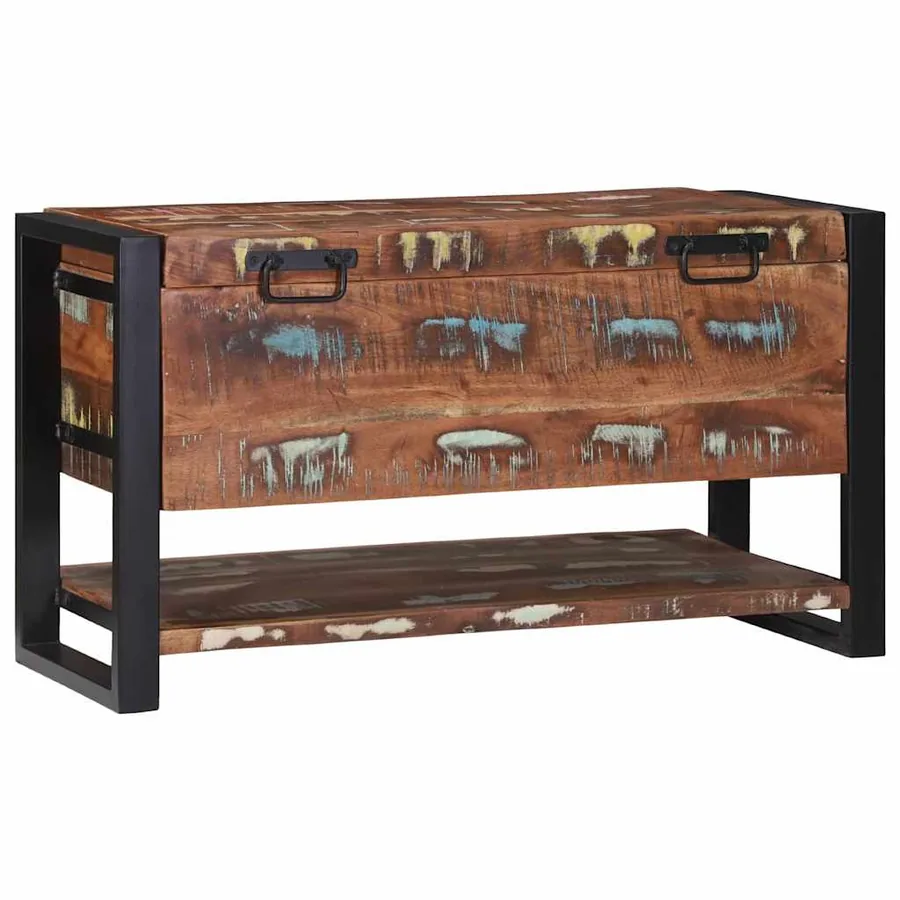 Boîte de rangement Multicolore Bois massif de récupération - 4
