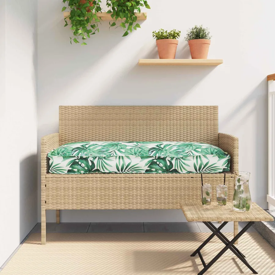 Coussin Motif feuille 120 x 60 x 12 cm Tissu Oxford Feuille