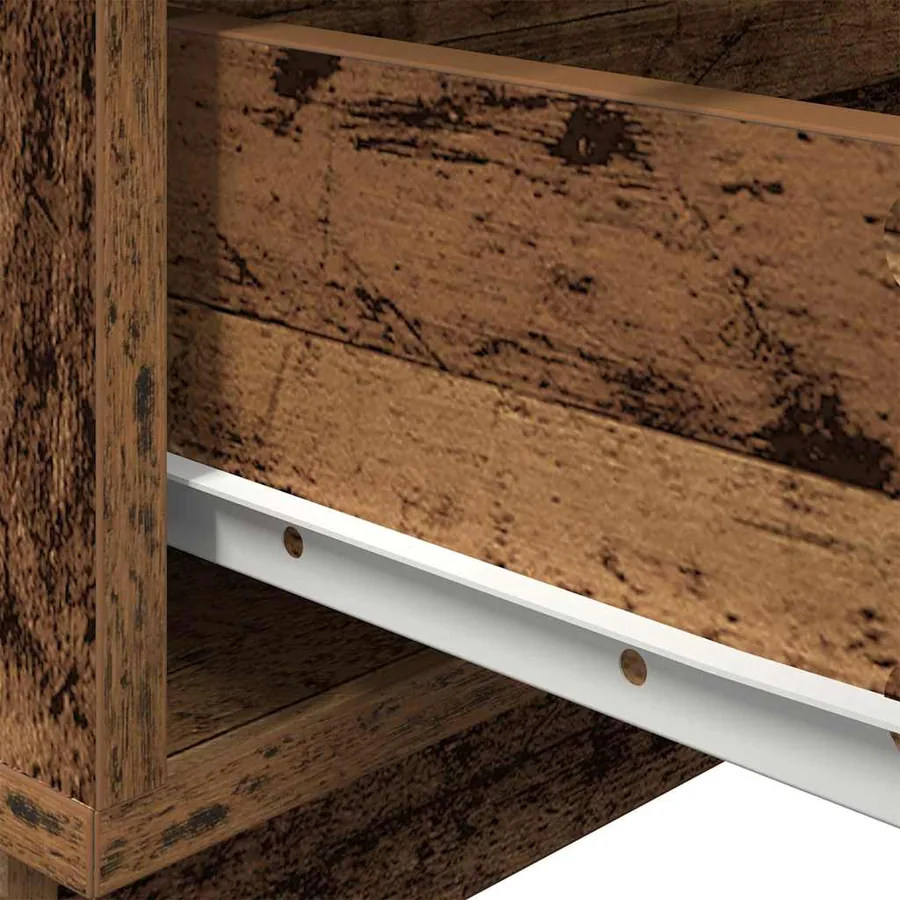 Cabinet de chevet avec tiroir Bois ancien 70 x 36 x 40,5 cm - 8