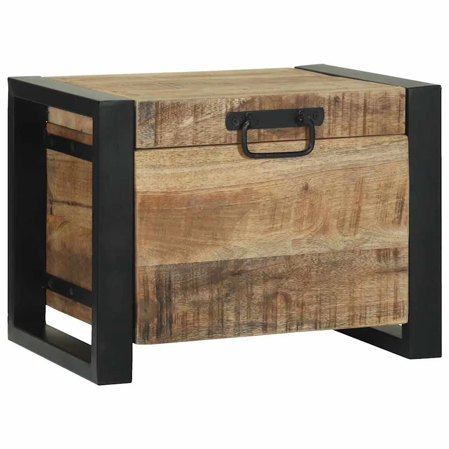 Coffres de rangement 40 x 30 x 30 cm Bois de manguier massif - 4