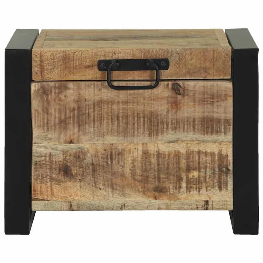Coffres de rangement 40 x 30 x 30 cm Bois de manguier massif - 5