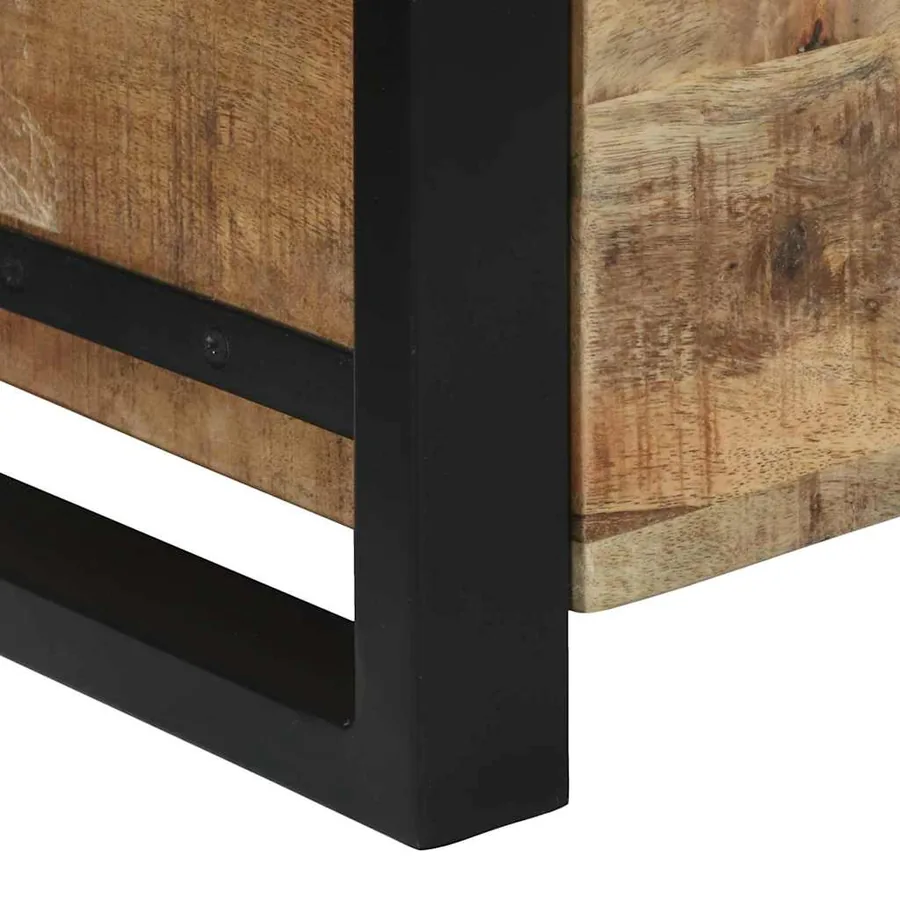 Coffres de rangement 40 x 30 x 30 cm Bois de manguier massif - 9