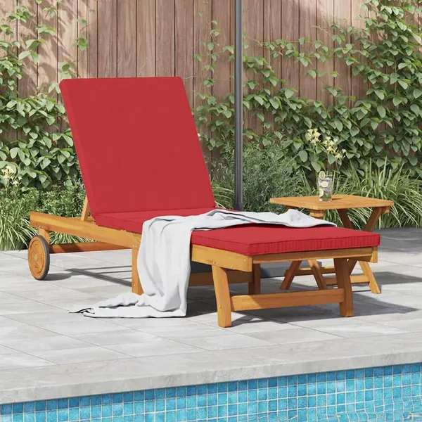 Transat Marron 199 x 63 x 85 cm Bois d'Acacia Massif