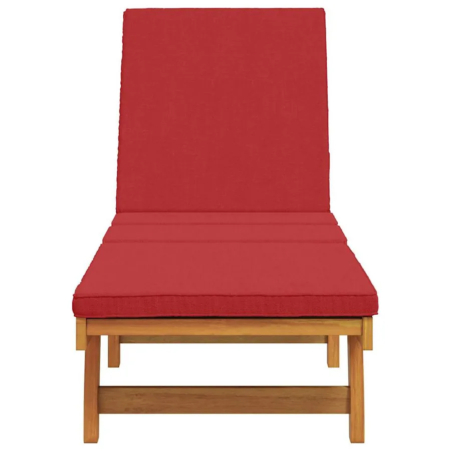 Transat Marron 199 x 63 x 85 cm Bois d'Acacia Massif - 4
