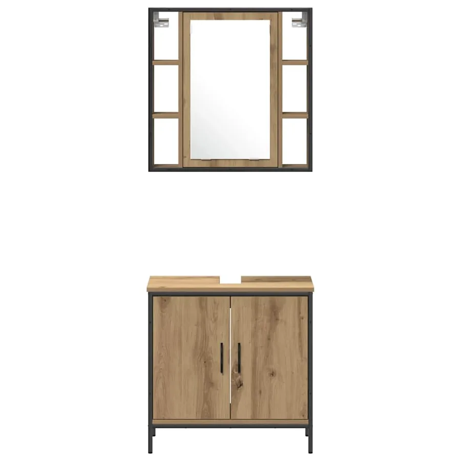 Ensemble de mobilier de salle de bain 4 pc Marron - 9